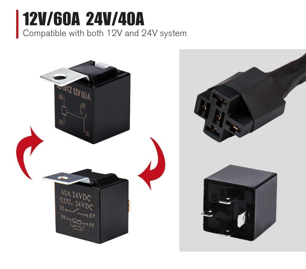 LED Light Wiring Harness Relay Kit